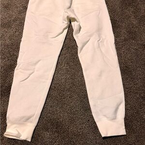Nike White Fleece Joggers